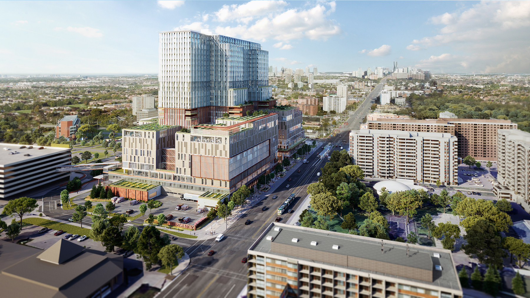 Toronto Suburb To Build The Largest Hospital In Canada   THP M Site Aerial North Rendering From Stantec 